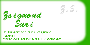 zsigmond suri business card